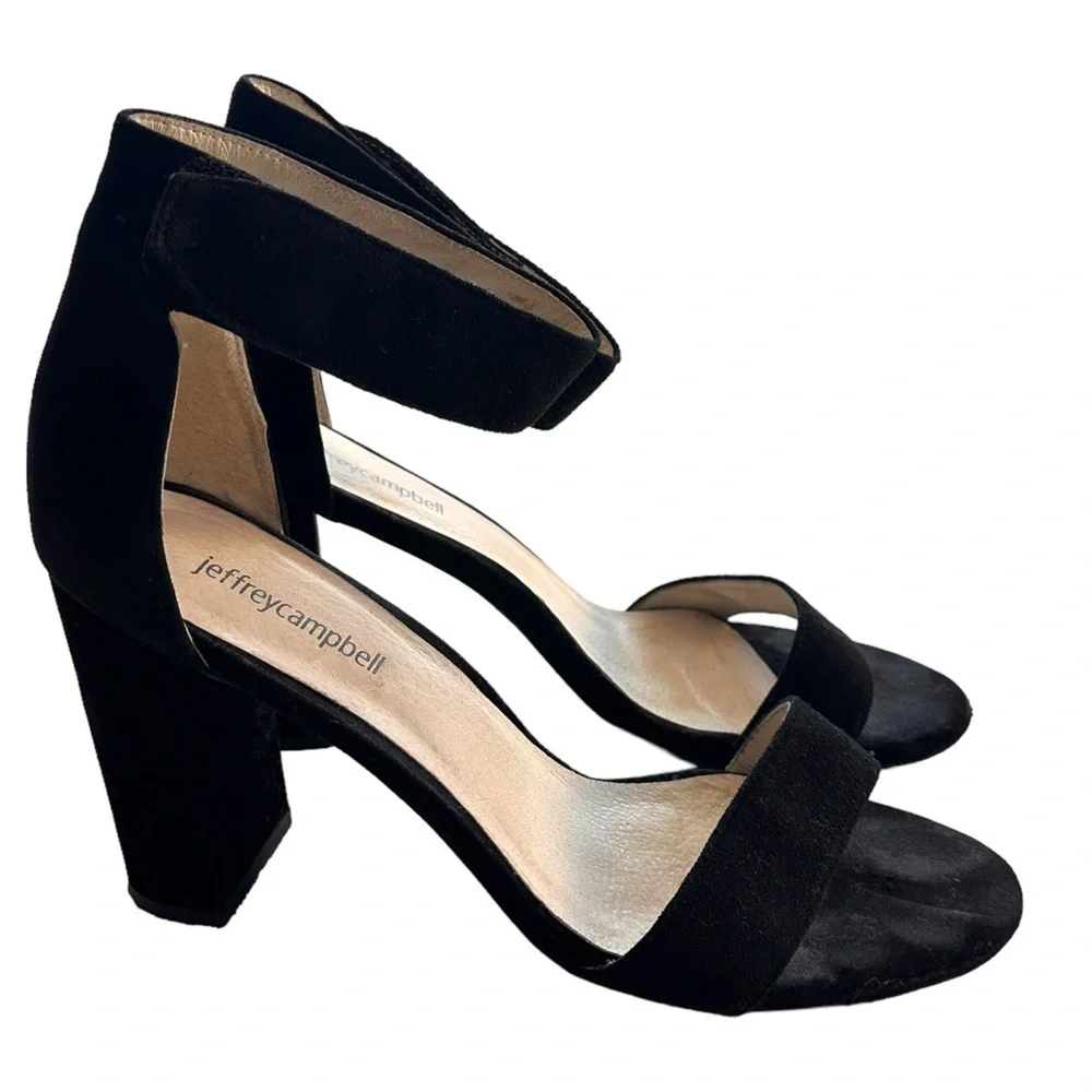 Jeffrey Campbell Lindsay Sandals Womens Size 10 Suede Wedding Guest Party Formal